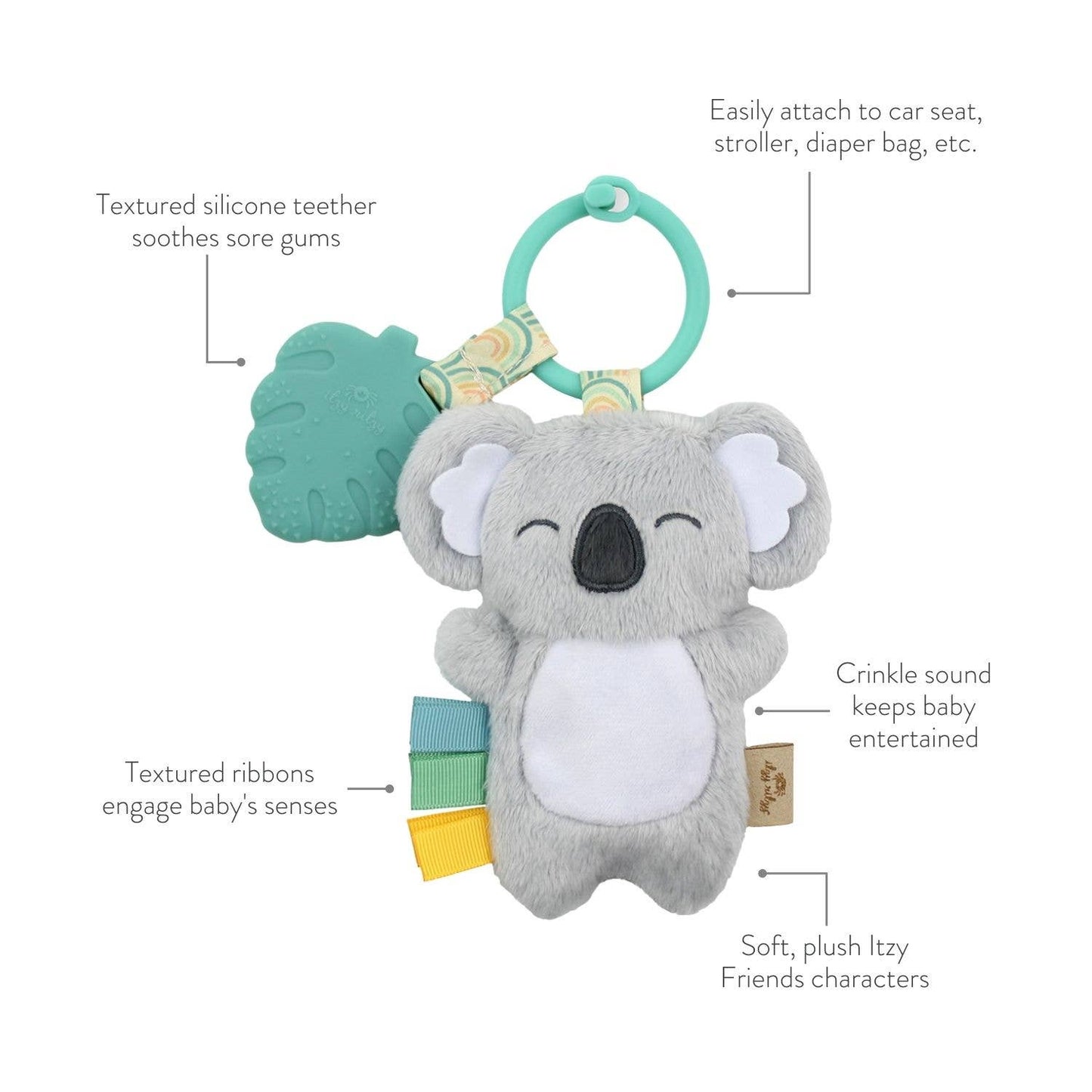 Itzy Pal™ Plush + Teether